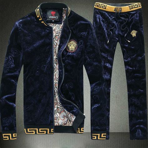 versace velour tracksuit|versace tracksuit men's for cheap.